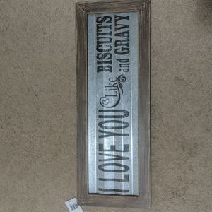 Biscuits and gravy wall plaque